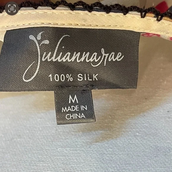 Julianna Rae Silk Night Dress Midnight Beauty Sonnet Size: M - Picture 10 of 10